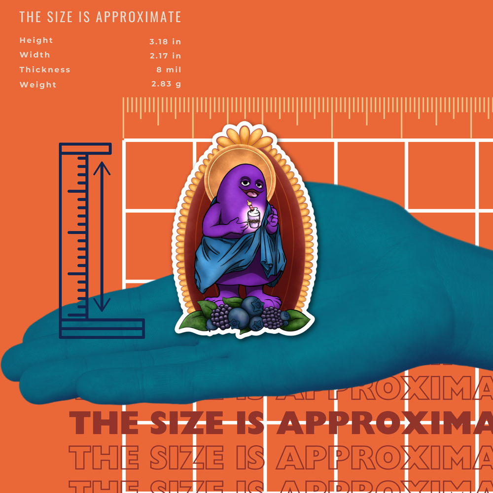 St Grimace the Inimitable Vinyl Sticker — figmentpudding